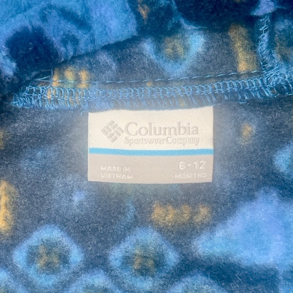 NEW Fleece Columbia Baby Bunting Blue with Animals. Size 6-12 months. - Picture 5 of 5